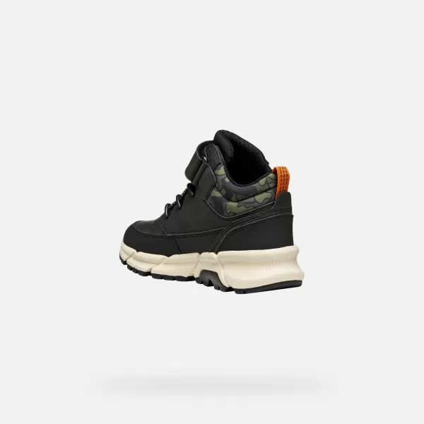  Stiefeletten für Jungen GEOX FLEXYPER PLUS J36LCG0MEMNC0033 SCHWARZ 