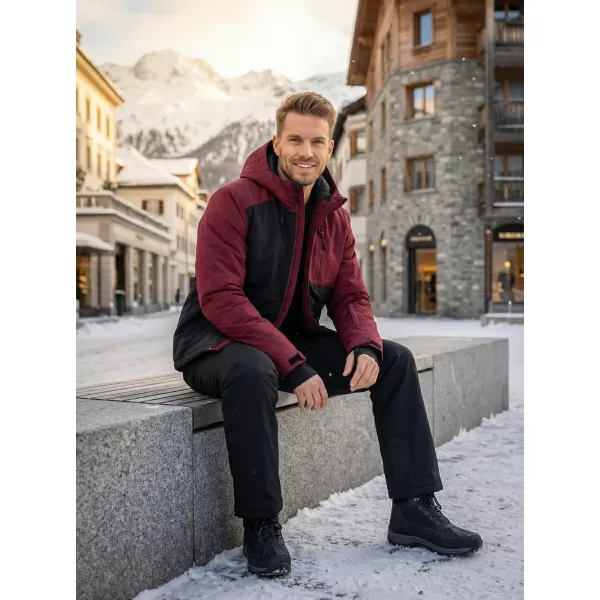  Herren-Winterjacke ALTISPORT GALLUS BURGUND 
