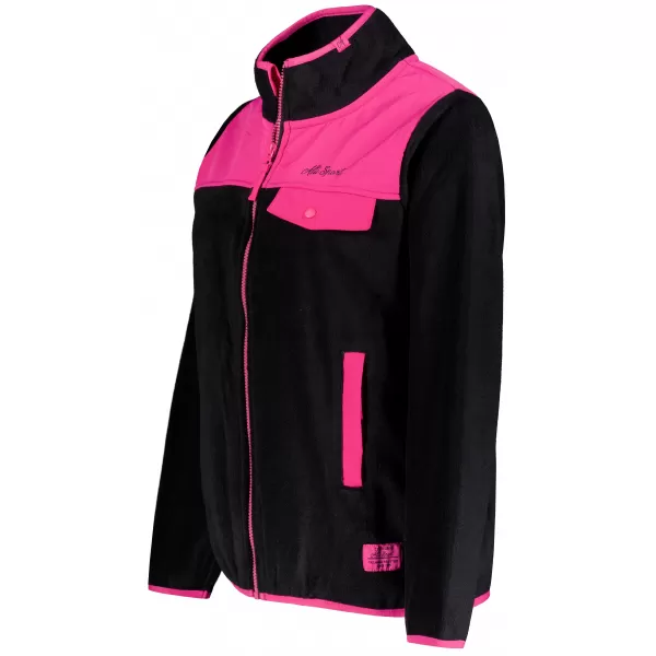  Fleece-Sweatshirt für Damen ALTISPORT GENESIS SCHWARZ 