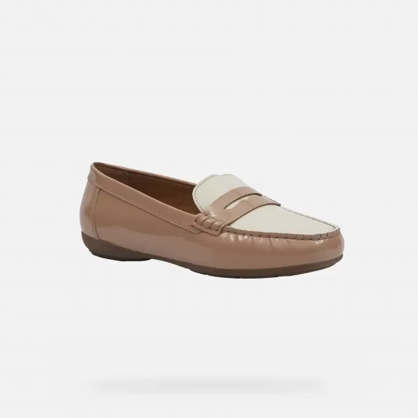  Damenmokassins GEOX ANNYTAH MOC G000632 HELLBRAUN 