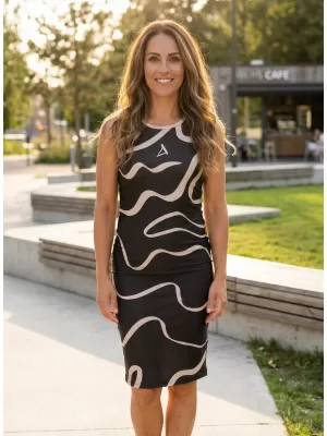 Premium-Kleid für Damen ALTISPORT VOJ/ALW088SAT03 BRAUN