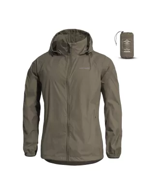 Damenjacke PENTAGON CLOUDBURST PACKABLE WOMENS RAIN JACKET K07020 BRAUNGRAU