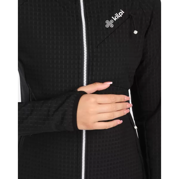  Fleece-Sweatshirt für Damen KILPI FRENSIS-W ZL0203KI SCHWARZ 