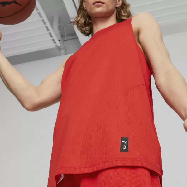  Herren-Tanktop PUMA REVERSIBLE PRACTICE JERSEY 67664003 PUMA ROT 