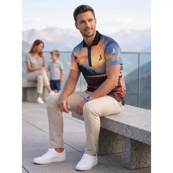  Herren-Funktions-T-Shirt mit Premium-Kragen ALTISPORT VOJ/ALM116TR05 BANK 
