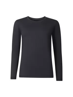 Weibliches funktionelles Hemd ALPINE PRO LOUSA SCHWARZ