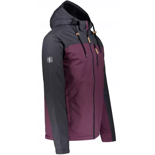  Herren-Winterjacke ALTISPORT NEROM BURGUND 