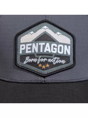 Kappe PENTAGON ERA CAP BORN FOR ACTION K13048 SCHWARZ