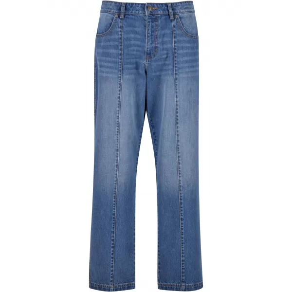  Herrenjeans URBAN CLASSICS TB7605 MITTELTIEFBLAU GEWASCHEN 