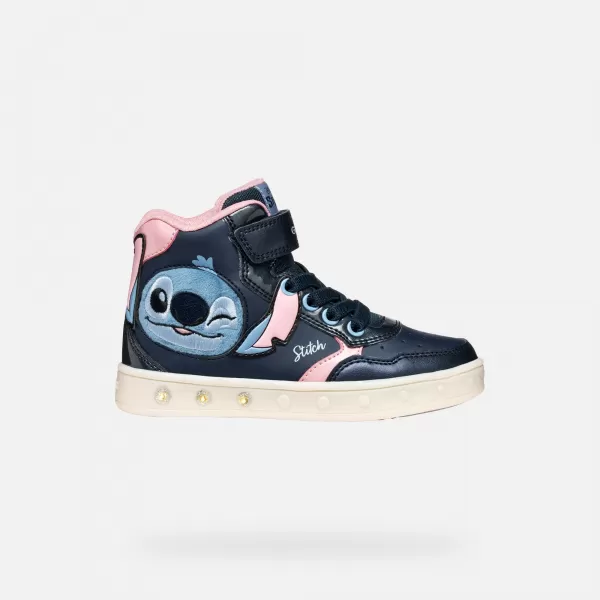  Mädchen-Sneaker GEOX SKYLIN J568WH0BCKNC0694 DUNKELBLAU 