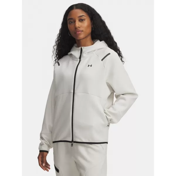 Damen-Sweatshirt UNDER ARMOUR UNSTOPPABLE FLEECE FZ 1379842-110 WEIß 