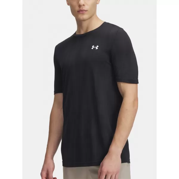  Herren-T-Shirt UNDER ARMOUR VANISH SEAMLESS NOVELTY SS 1388129-001 SCHWARZ 