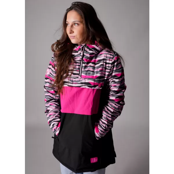  Winterjacke für Damen ALTISPORT GANICE SCHWARZ/ROSA 