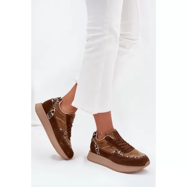  Damen-Sneaker BIG STAR OO274A313 BRAUN/BEIGE Big Star Shoes 