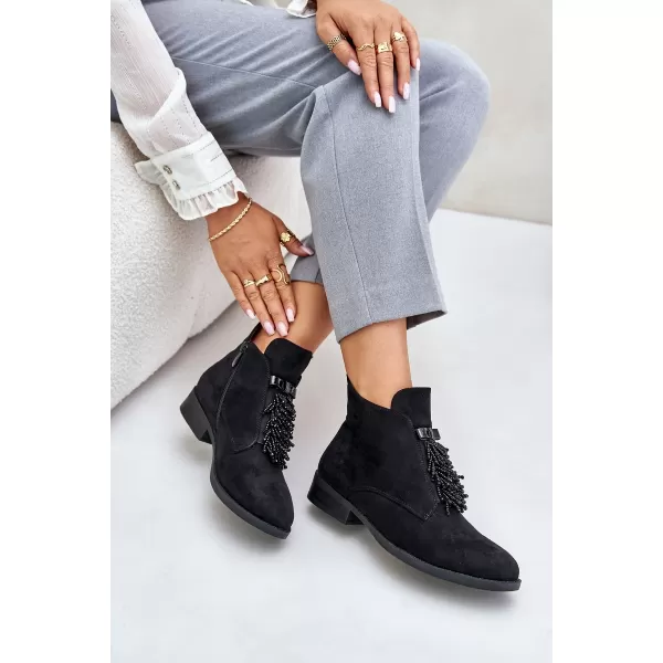  Damenschuhe S.BARSKI HY42-715 SCHWARZ 