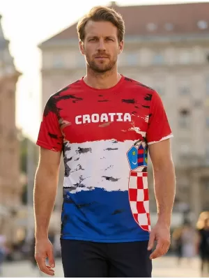 Premium-T-Shirt für Herren ALTISPORT VOJ/ALM036HR/TR01 KROATIEN