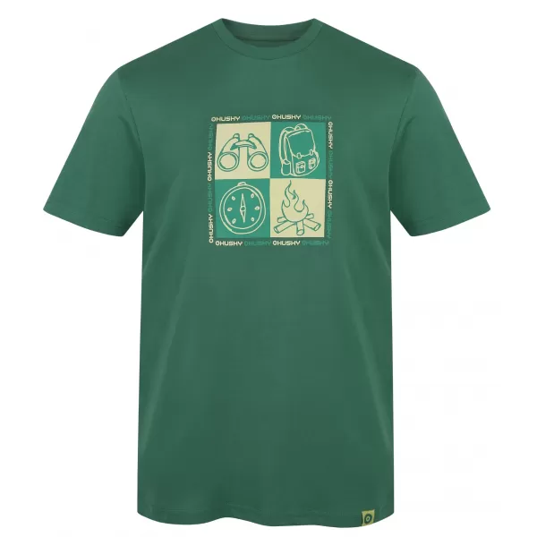  Herren-T-Shirt HUSKY TEE SQUARE M GRÜN 