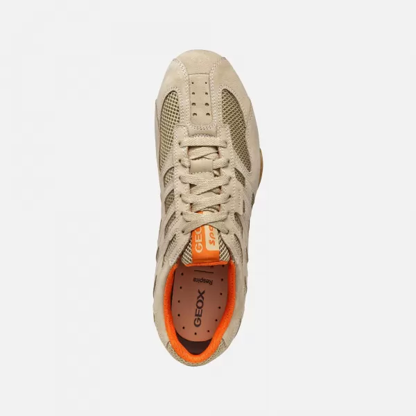  Herren-Sneaker GEOX SNAKE ORIGINAL G002963 BEIGE 
