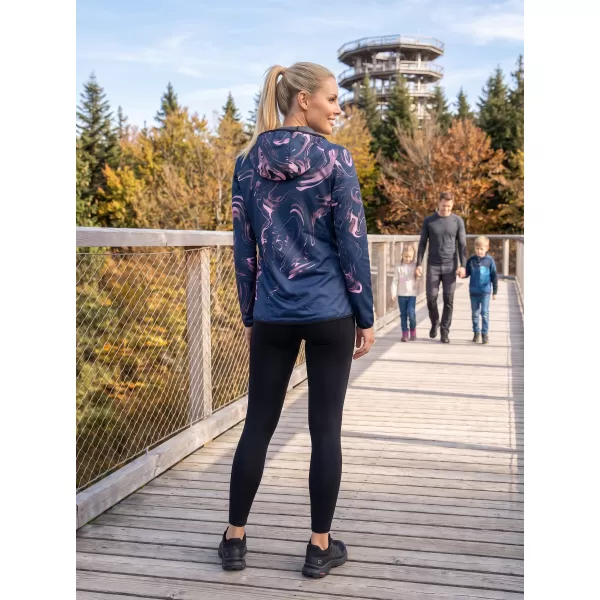  Premium-Softshelljacke für Damen ALTISPORT VOJ/ALW064JACK01 BLAU ROSA 
