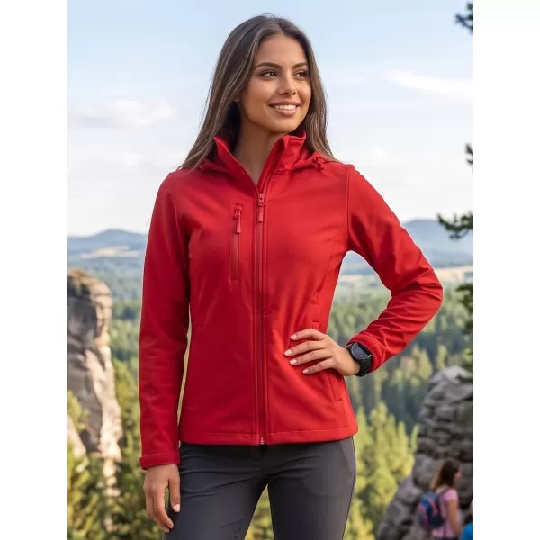  Softshelljacke für Damen ALTISPORT NoPrint NP/ALW945 ROT 