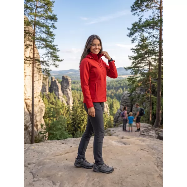  Softshelljacke für Damen ALTISPORT NoPrint NP/ALW945 ROT 