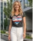 Damen-T-Shirt SAM 73 WT 739 SCHWARZ