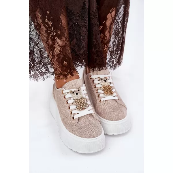  Damen-Sneaker S.BARSKI BF51-014 BEIGE 