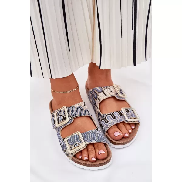  Damenhausschuhe S.BARSKI RB51-006 BEIGE 