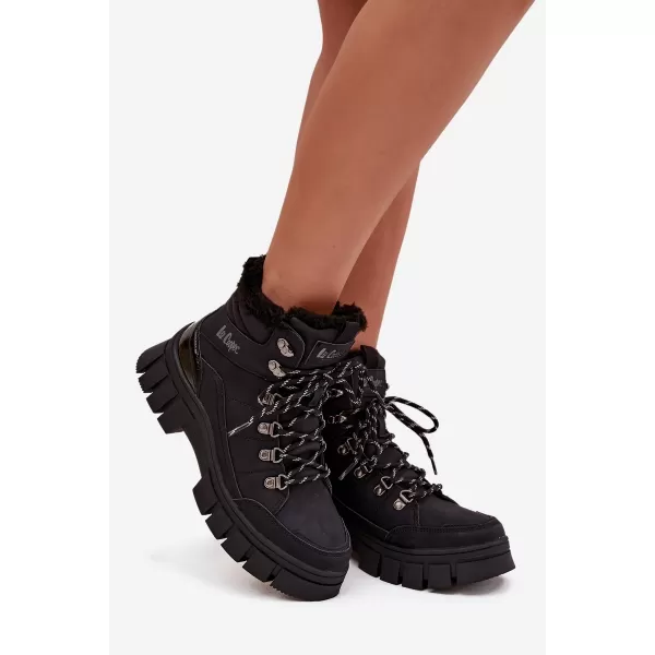  Winterstiefel für Damen LEE COOPER LCJ-25-31-3911 SCHWARZ 