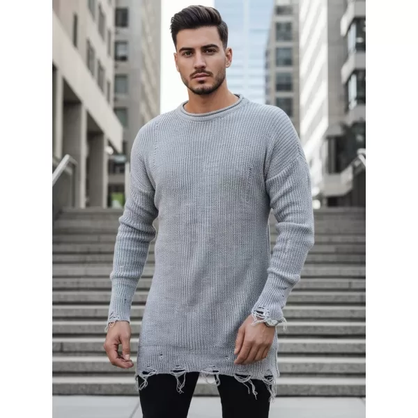 Herrenpullover DSTREET WX1963 GRAU 
