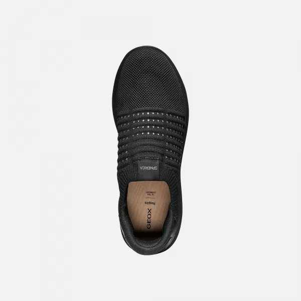  Damen-Sneaker GEOX SPHERICA PLUS G012964 SCHWARZ 