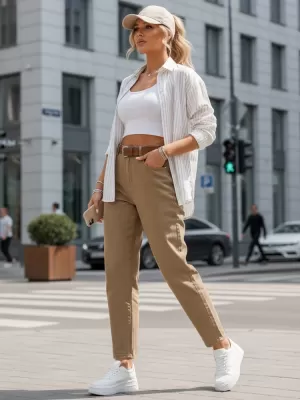 Damenhosen DSTREET UY2878 BEIGE