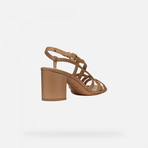  Damensandalen GEOX VIRNILISA 65 S G000930 HELLBRAUN 