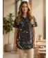 Premium-Shirt für Damen ALTISPORT VOJ/ALW034KOS01 SCHWARZ