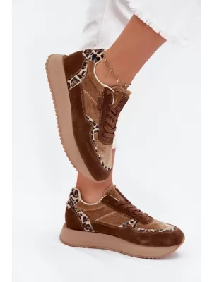 Damen-Sneaker BIG STAR OO274A313 BRAUN/BEIGE Big Star Shoes