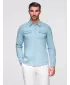 Herrenhemd OMBRE OM-SHDS-0210 HELLBLAU