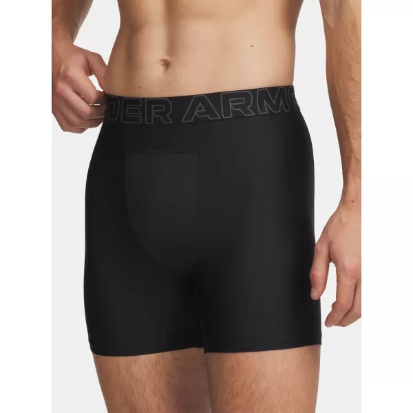  Herren-Boxershorts UNDER ARMOUR PERFORMANCE POUCH - SOLID 6IN - 2 6011474-001 SCHWARZ 