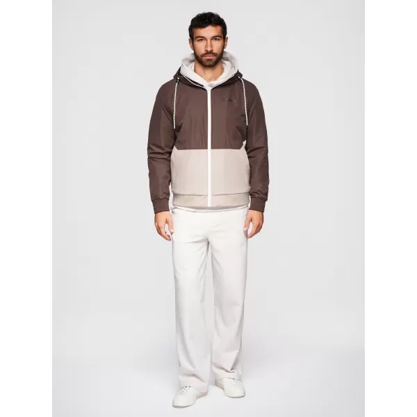 Herrenjacke OMBRE OM-JANP-0242 BRAUN UND BEIGE 