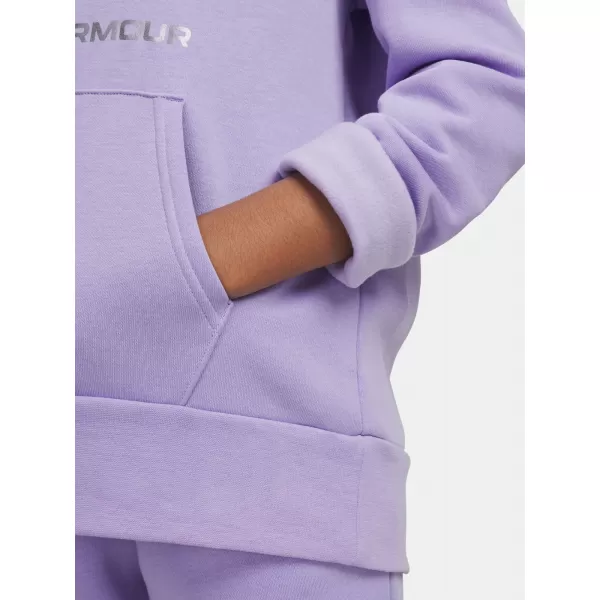  Sweatshirt für Mädchen UNDER ARMOUR UA RIVAL FLC SHIMMER HDY 6004118-538 LILA 