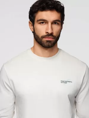 Herren-T-Shirt OMBRE OM-LSPT-0136 WEIß
