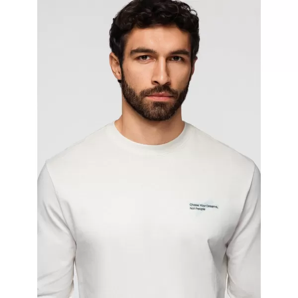  Herren-T-Shirt OMBRE OM-LSPT-0136 WEIß 