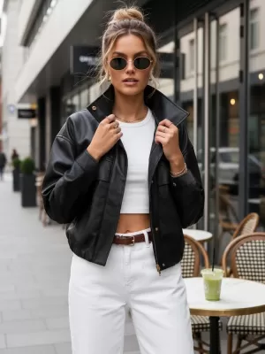 Damenjacke DSTREET TY5651 SCHWARZ