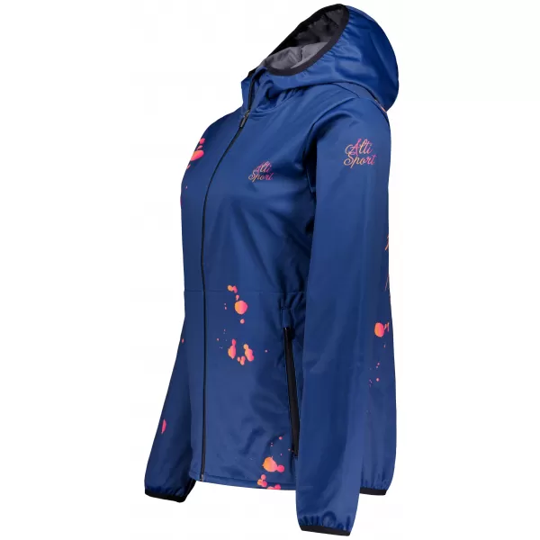  Premium-Softshelljacke für Damen ALTISPORT VOJ/ALW077JACK01 MARINEBLAU/ORANGE 