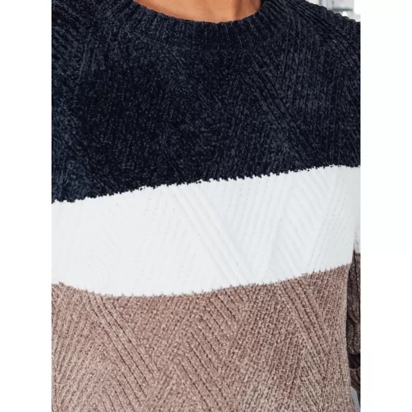  Herrenpullover DSTREET WX2321 BEIGE/DUNKELBLAU 