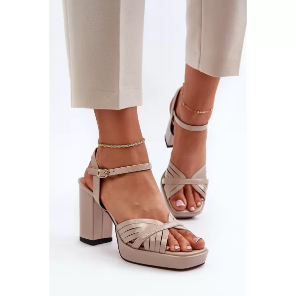  Damensandalen D&A MR38-668 BEIGE 