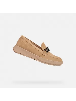 Damenmokassins GEOX FLEXTRIDE G013008 BEIGE