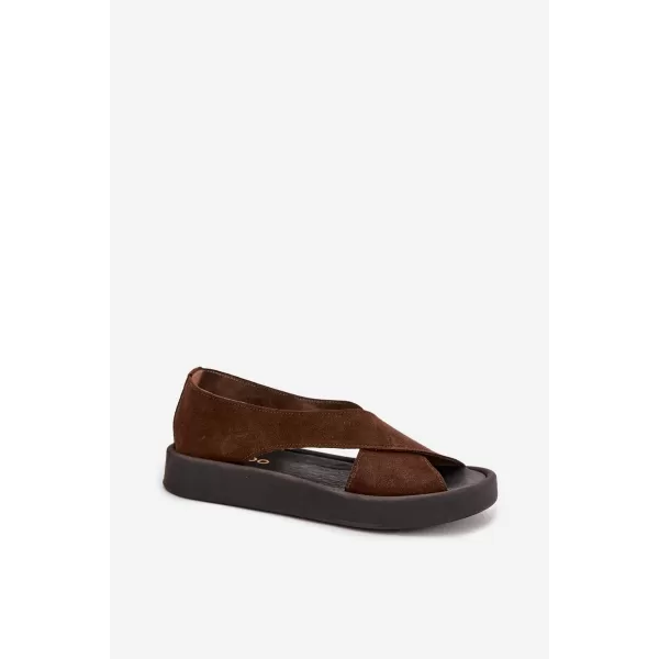 Damensandalen ZAZOO 3196 BRAUN 