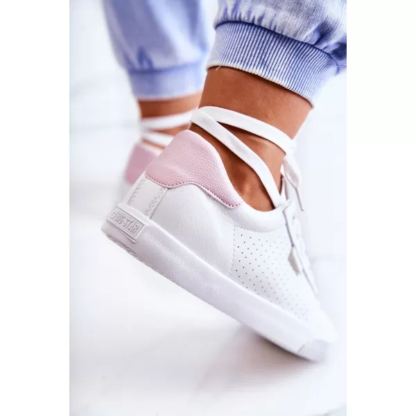  Damen-Sneaker BIG STAR HH274073 WEISS/ROSA Big Star Shoes 