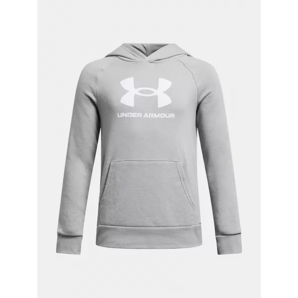  Jungen-Sweatshirt UNDER ARMOUR UA RIVAL FLEECE BL HOODIE 1379791-011 GRAU 