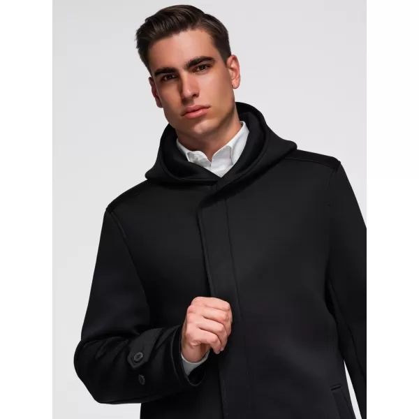  Herrenmantel OMBRE OM-COLC-0144 SCHWARZ 